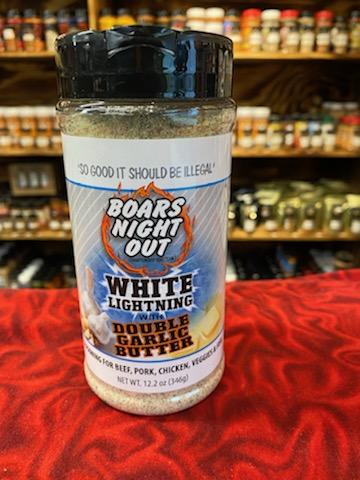 Boars Night Out White Lightning Dbl Garlic Butter – Marion, Iowa