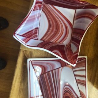 Fused Glass Bowl/Plate by Nancy Rassmussen